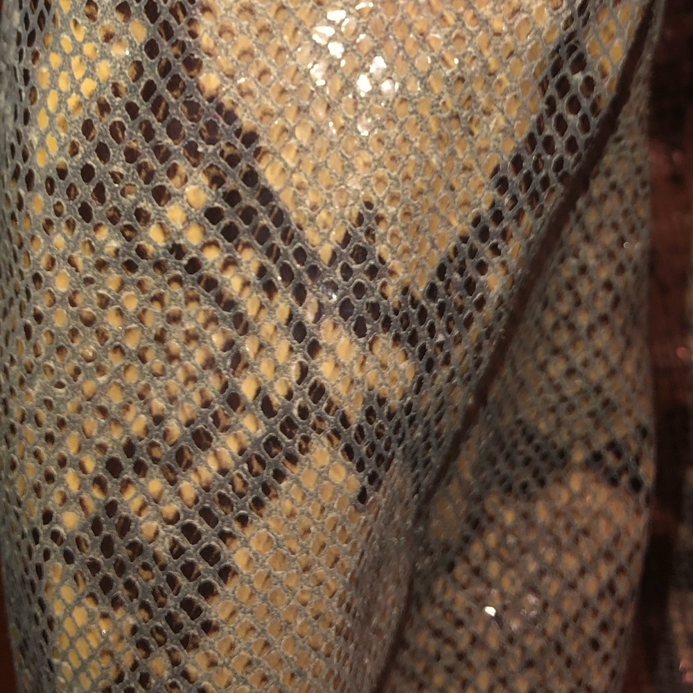 Prwnd Michael kors hobo hand bag leather green and black snake print - Picture 4 of 12